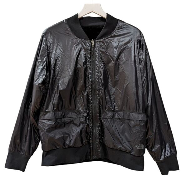 The North Face Women's Reversible Terra Metro Bomber Jacket in black Size L - Picture 1 of 9